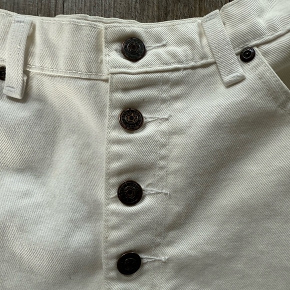 Paris Sport Club 90s Button Fly Denim Shorts - Picture 2 of 6